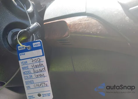 2012 Honda Accord 2.4 Ex-L z USA, uszkodzony, nr VIN 1HGCP2F84CA046576